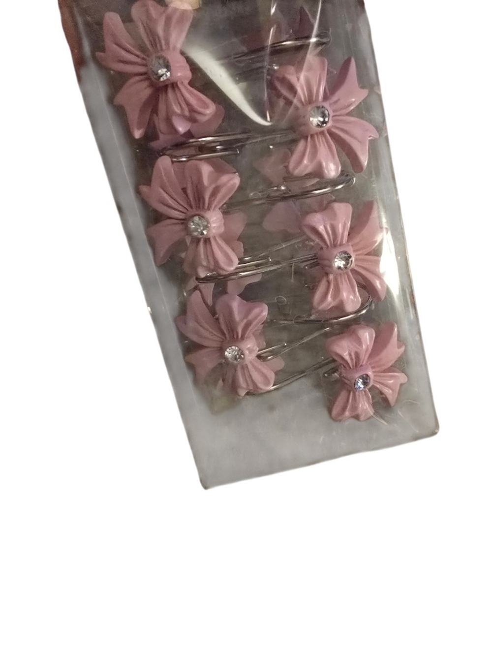 Set Of 12 Shower Hooks With Bows